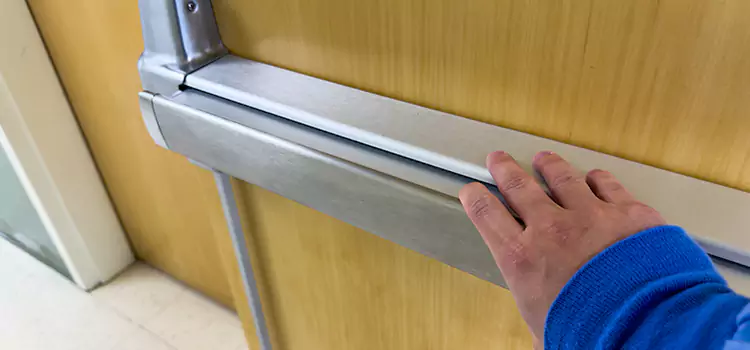 Installing a Push Bar on a Door Delta